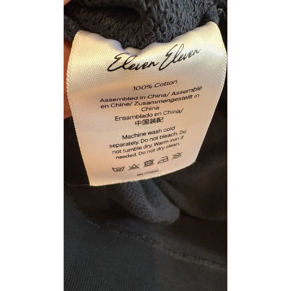 Eleven Eleven Midnight Blue Oversized Crewneck Sweatshirt Size Medium - Picture 4 of 5